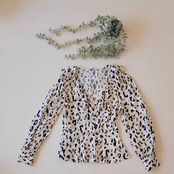 ZARA animal print top XS - Picture 2 of 11